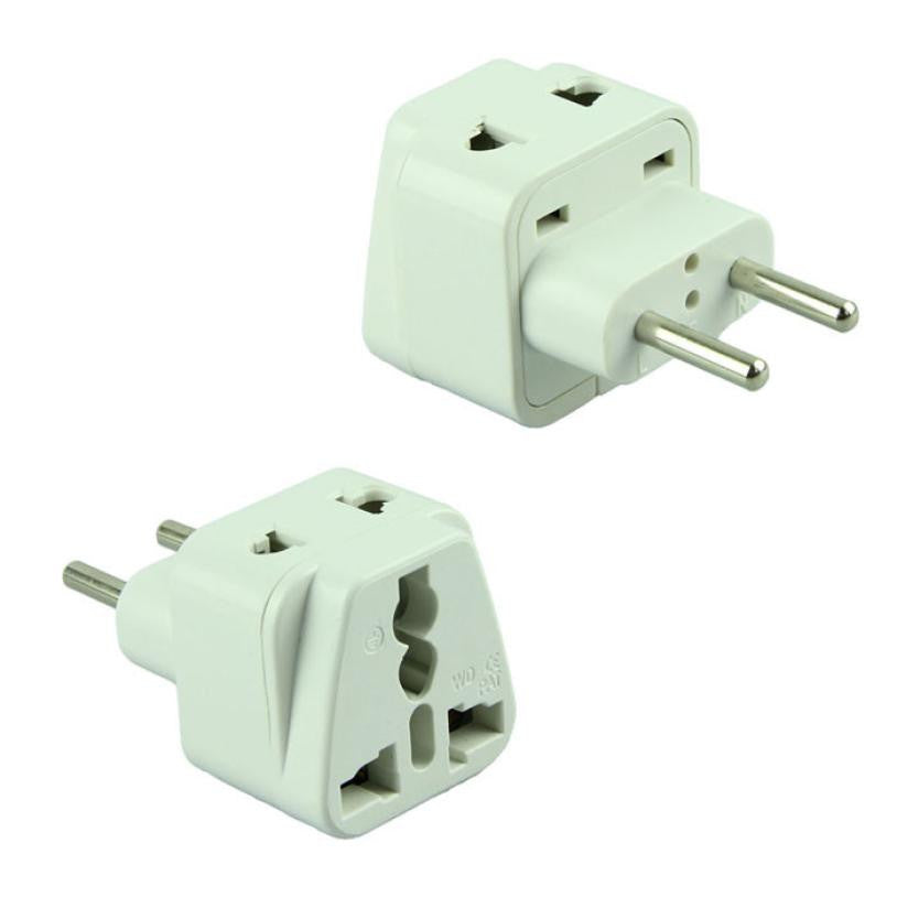Universal Grounded Travel Plug Adapter For Europe (Type C) - Popularelectronics.com