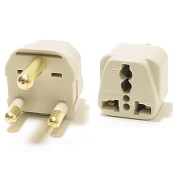 Universal Grounded Travel Plug Adapter For South Africa (Type M) - Popularelectronics.com