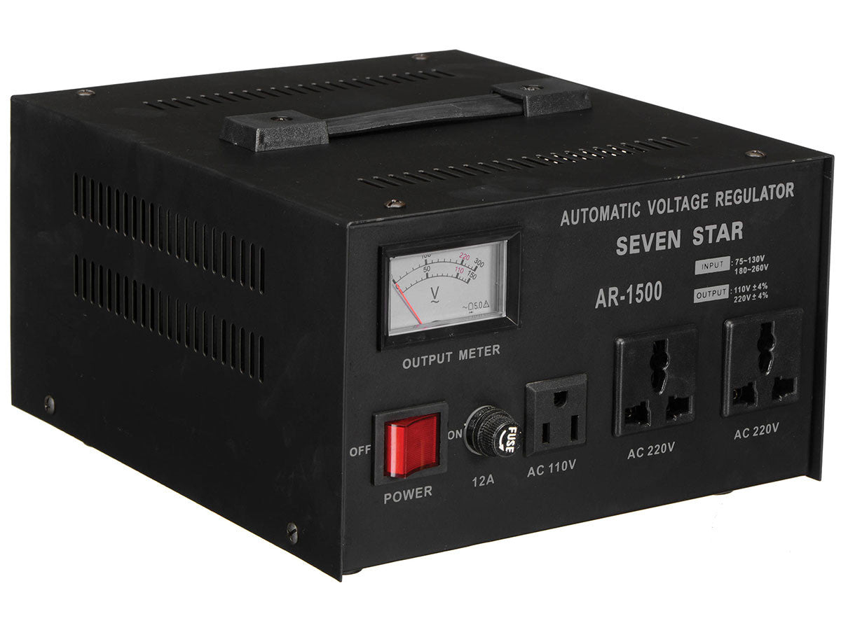 Seven Star AR-1500 1500 Watt Voltage Transformer Converter Regulator - Popularelectronics.com
