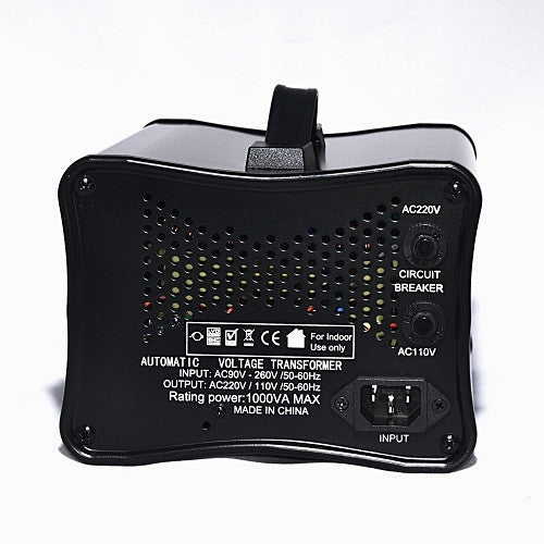 LiteFuze convertingbox 1000 Watt Voltage Converter Transformer - Circuit Breaker - Lifetime Warranty - Popularelectronics.com