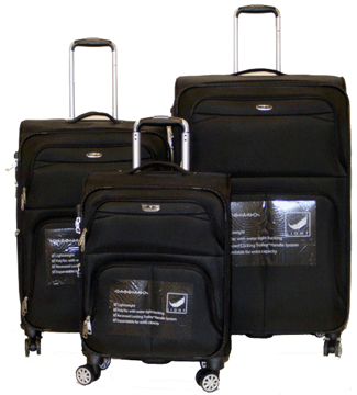 UpRight Light Weight Spinner Expandable Luggage TSA Lock - 3pc Set - Popularelectronics.com