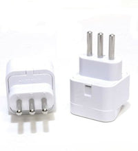 Thumbnail for Universal Grounded Travel Plug Adapter For Italy, Uruguay (Type L) - Popularelectronics.com