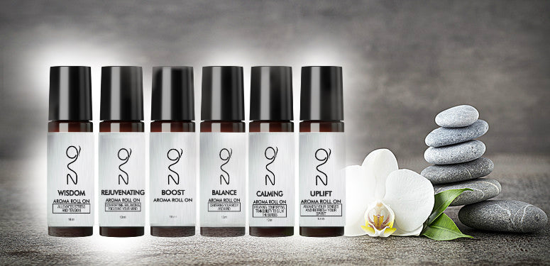 ZAQ Aroma Essential Oil Roll On Set - Uplift, Calming, Balance, Boost, Rejuvenating, Wisdom - Popularelectronics.com