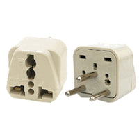 Thumbnail for Universal Grounded Travel Plug Adapter For Israel, Palestine (Type H) - Popularelectronics.com